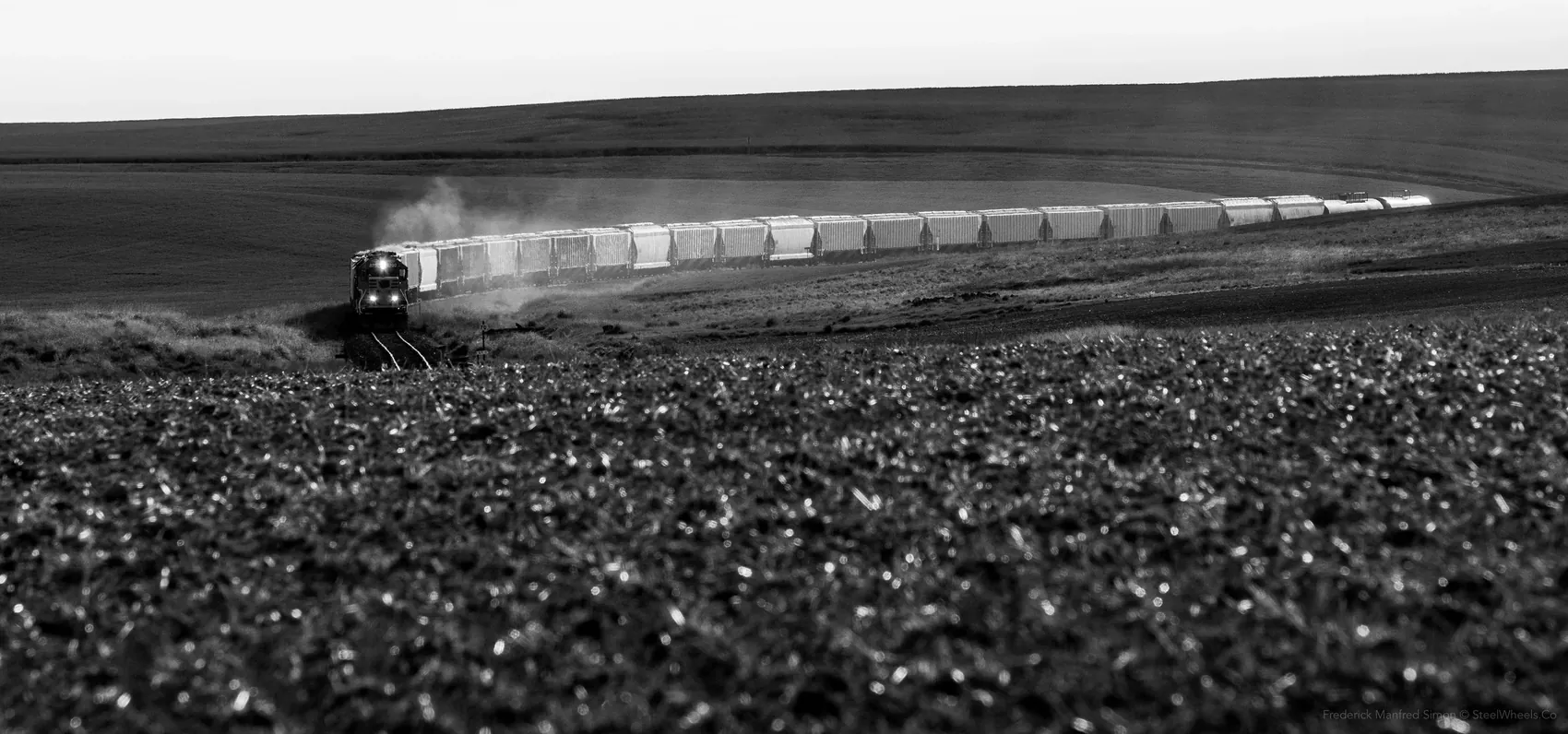 Rounding the bend near Sherman Draw Road